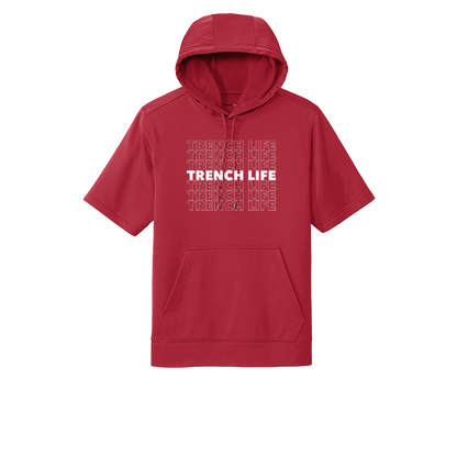 TRENCH LIFE - Short Sleeve Hoodie