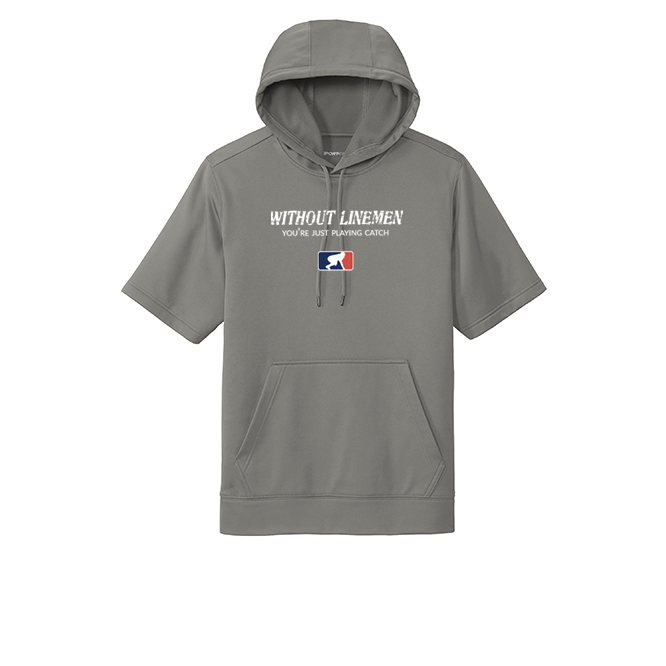 WITHOUT LINEMAN - Short Sleeve Hoodie