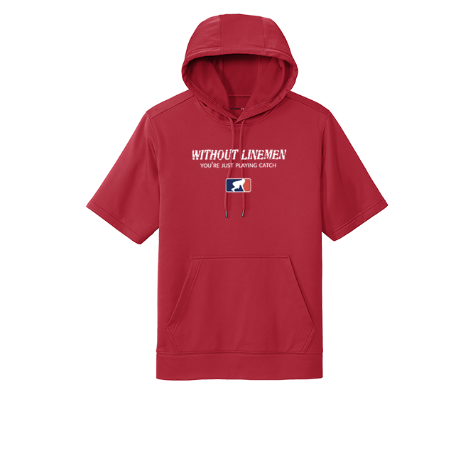 WITHOUT LINEMAN - Short Sleeve Hoodie