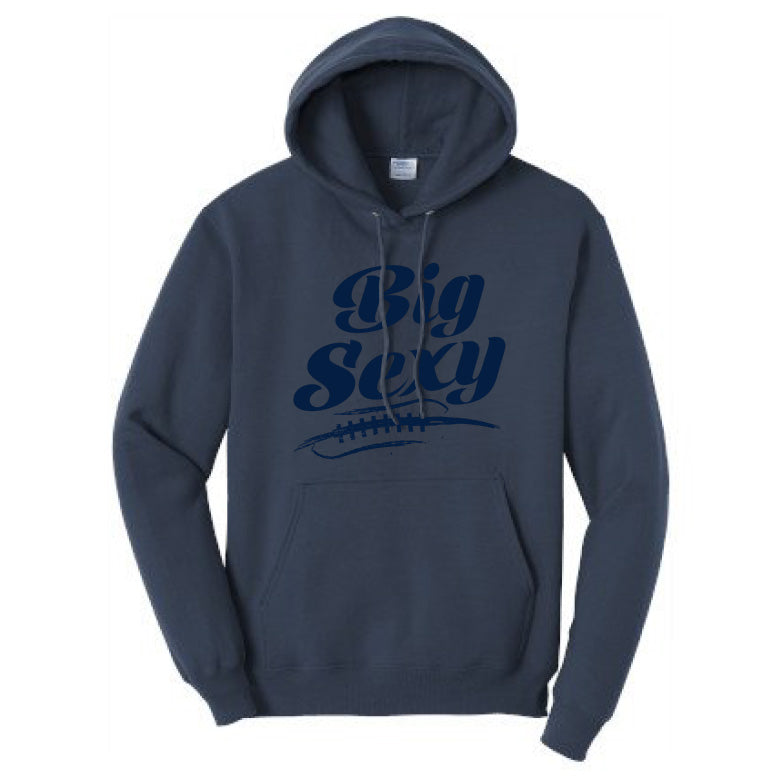BIG SEXY (A) (Navy) - Tall Hoodie