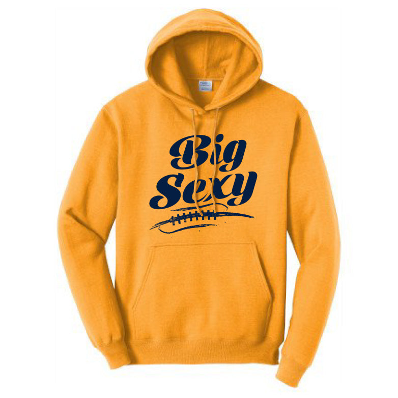 BIG SEXY (A) (Navy) - Tall Hoodie