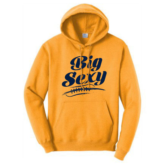 BIG SEXY (A) (Navy) - Tall Hoodie