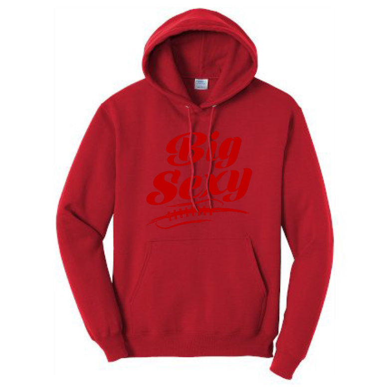 BIG SEXY (A) (Red) - Heavyweight Hoodie
