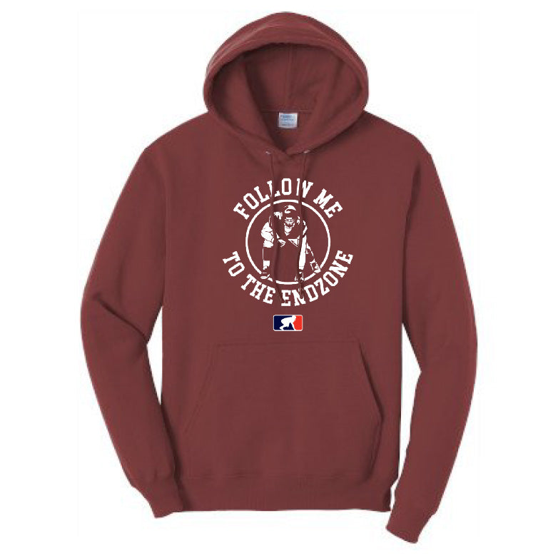FOLLOW ME TO THE ENDZONE - Heavyweight Hoodie