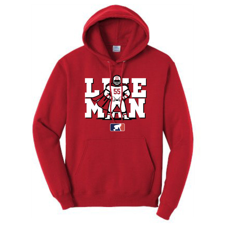 LINE MAN - Tall Hoodie