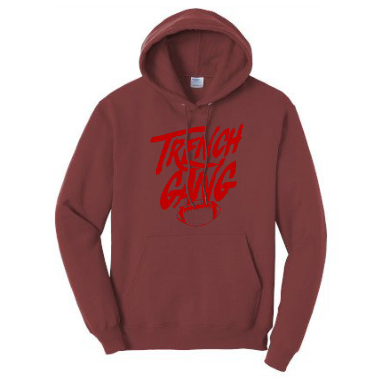 TRENCH GANG (Red) - Heavyweight Hoodie