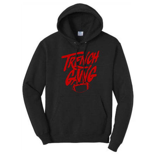 TRENCH GANG (Red) - Heavyweight Hoodie