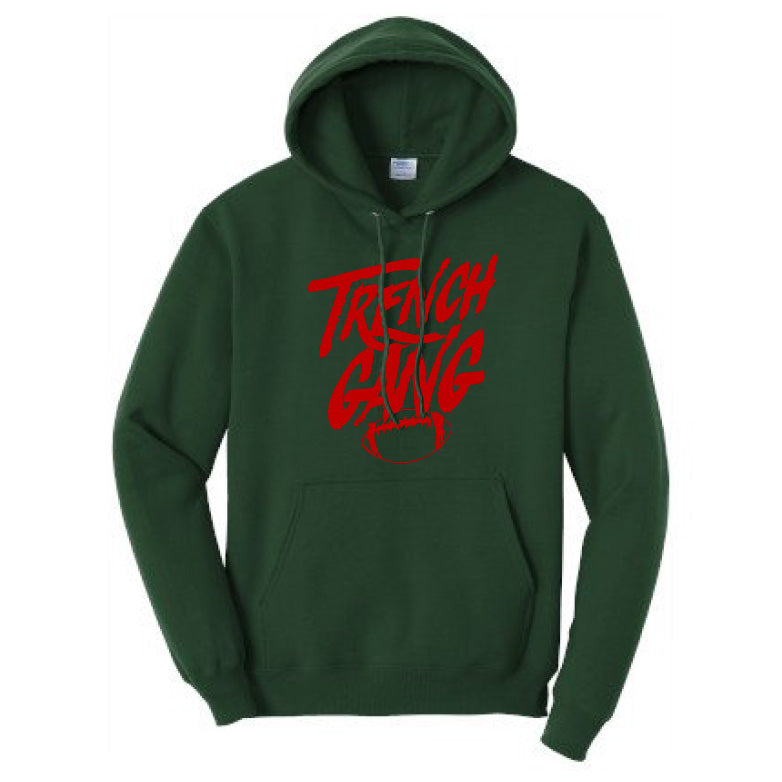 TRENCH GANG (Red) - Tall Hoodie