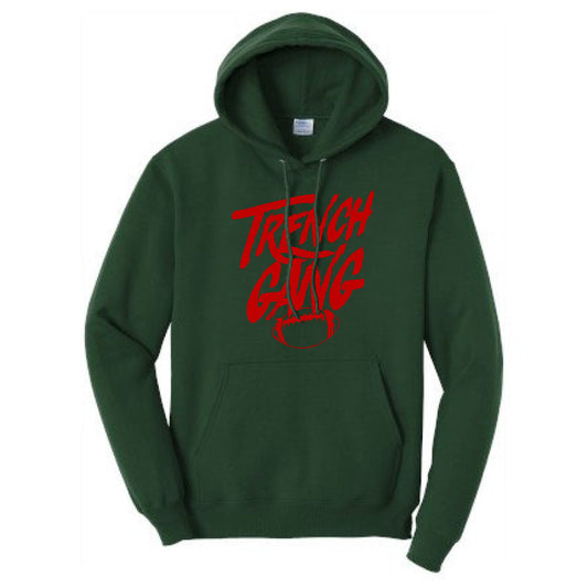 TRENCH GANG (Red) - Tall Hoodie