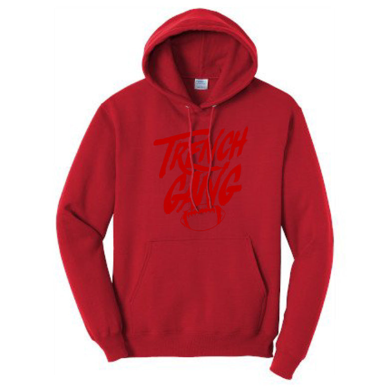 TRENCH GANG (Red) - Heavyweight Hoodie