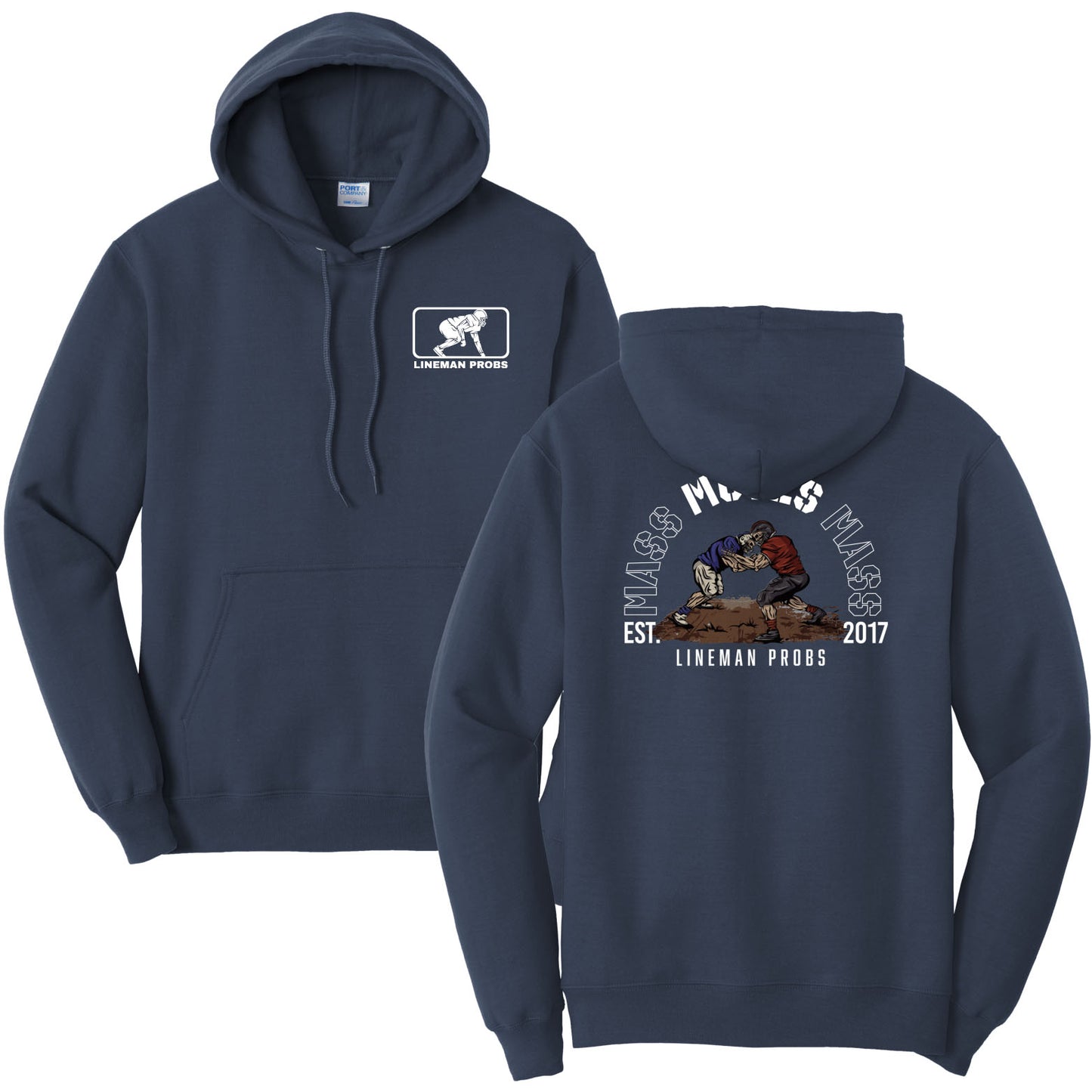 BIG BONED - MASS MOVES MASS - Hoodie