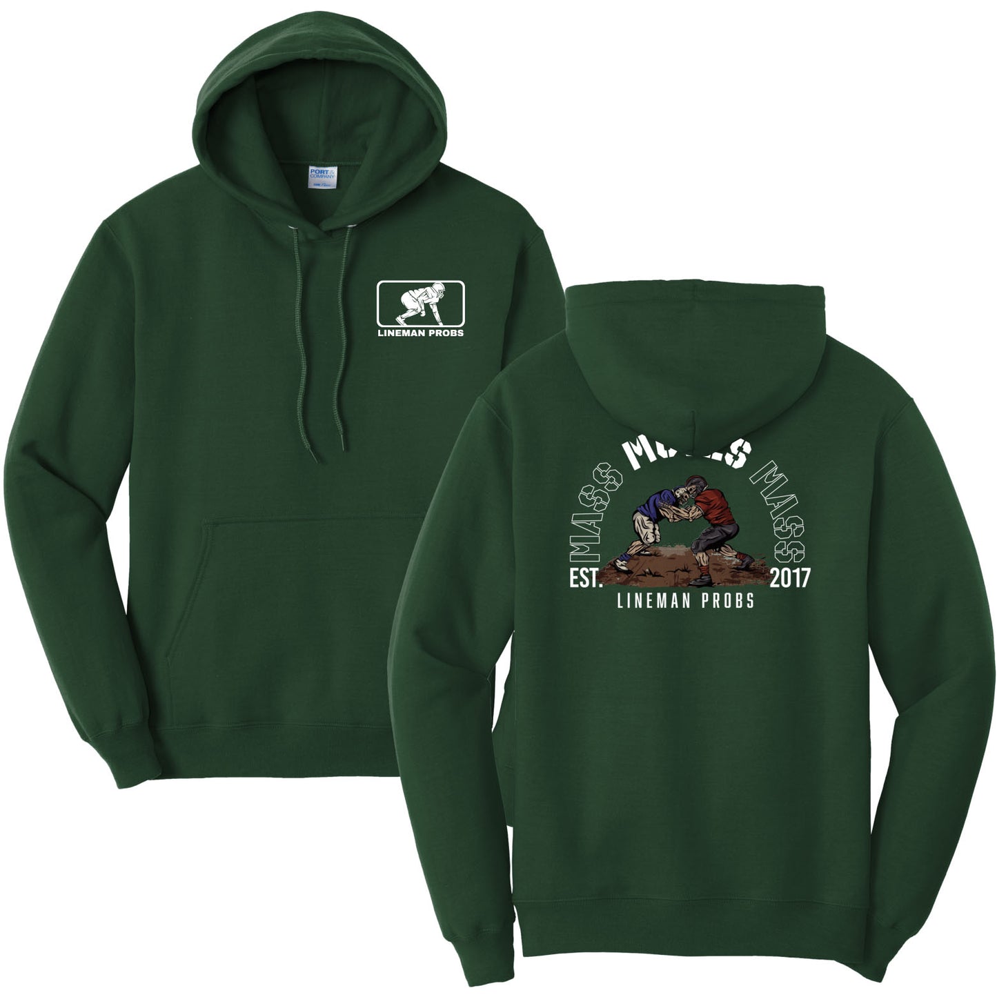 BIG BONED - MASS MOVES MASS - Hoodie