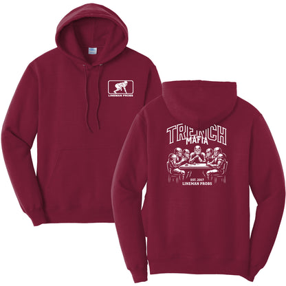 BIG BONED - TRENCH MAFIA (White) - Hoodie