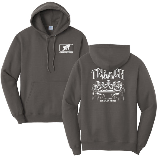 BIG BONED - TRENCH MAFIA (White) - Hoodie