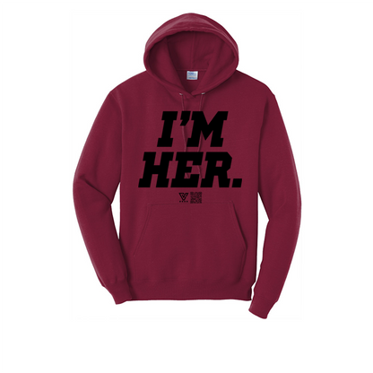 I’m Her Graphic Hoodie (Black)