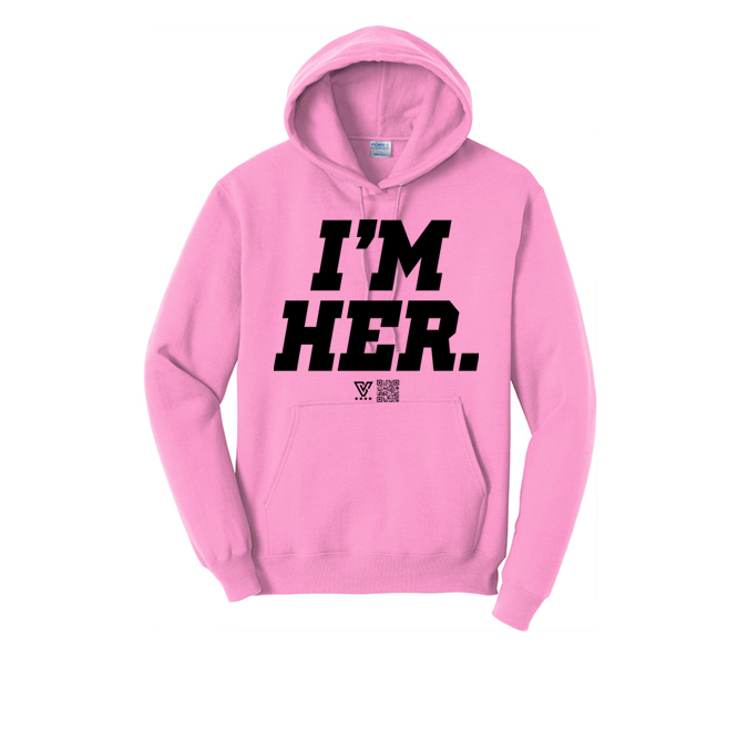 I’m Her Graphic Hoodie (Black)