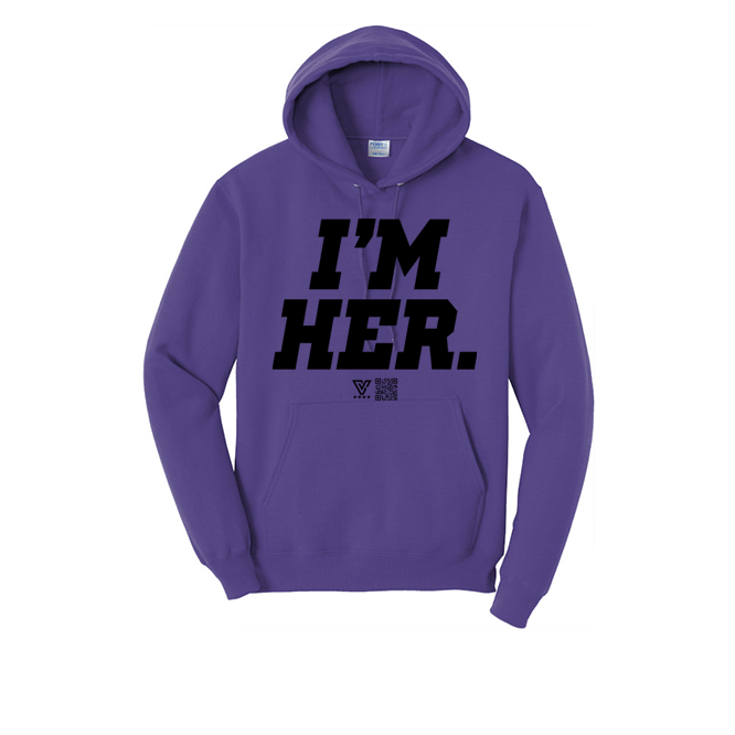 I’m Her Graphic Hoodie (Black)