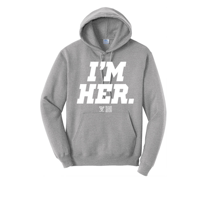 I’m Her Graphic Hoodie (White)