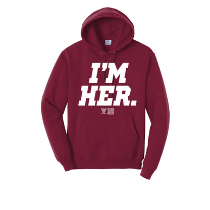 I’m Her Graphic Hoodie (White)
