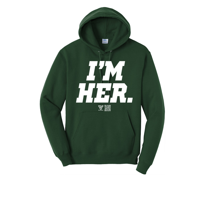 I’m Her Graphic Hoodie (White)
