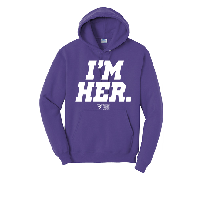 I’m Her Graphic Hoodie (White)