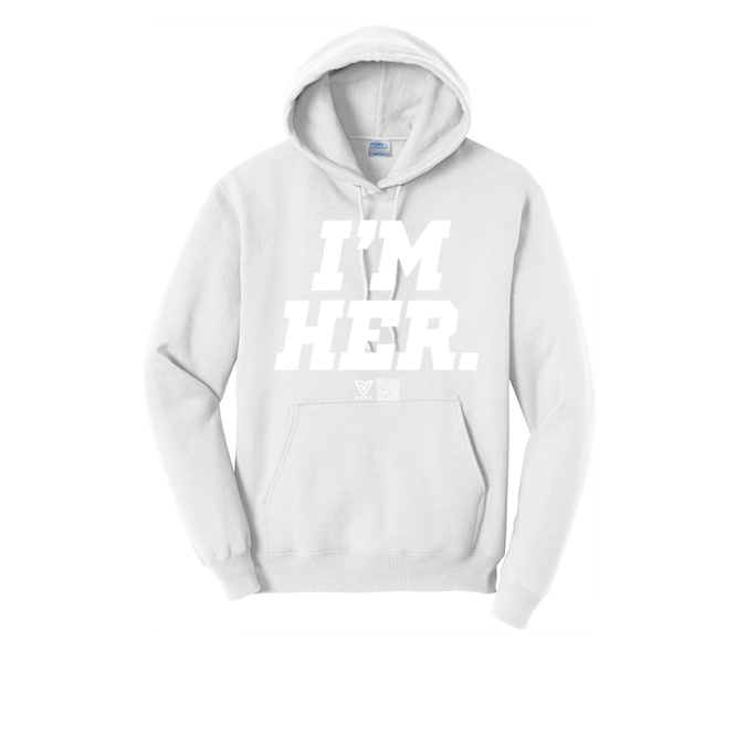 I’m Her Graphic Hoodie (White)