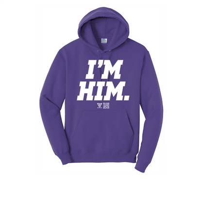 I’m Him Graphic Hoodie (White)