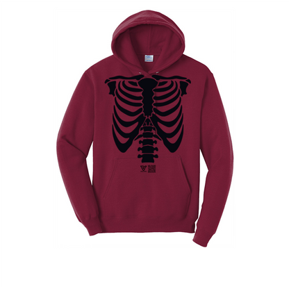 Rib Cage Graphic Hoodie (Black)