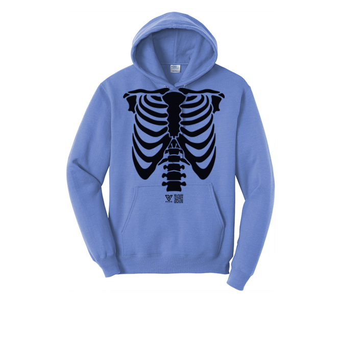 Rib Cage Graphic Hoodie (Black)