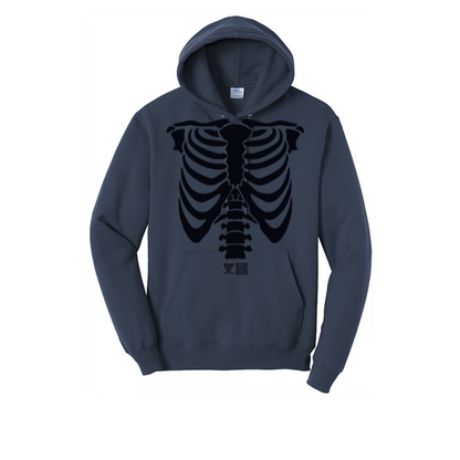 Rib Cage Graphic Hoodie (Black)