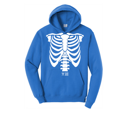 Rib Cage Graphic Hoodie (White)