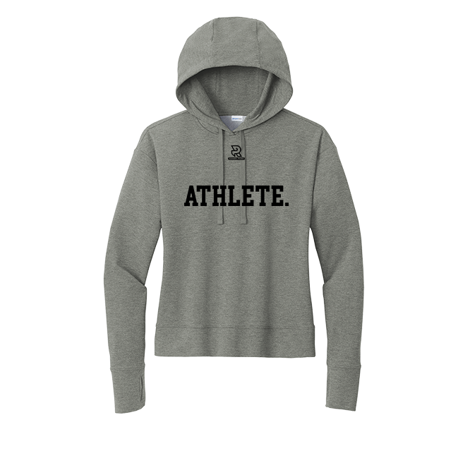 ATHLETE (Black) - Womens Flex Fleece Pullover Hoodie