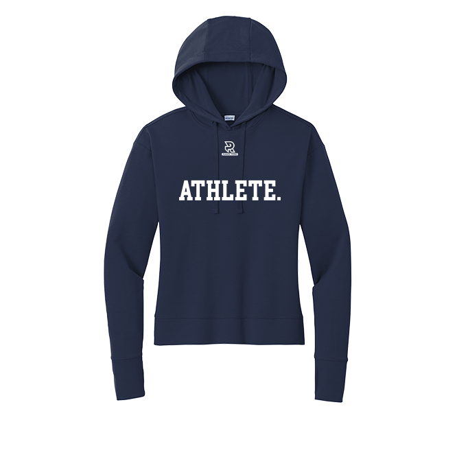 ATHLETE (White) - Womens Flex Fleece Pullover Hoodie