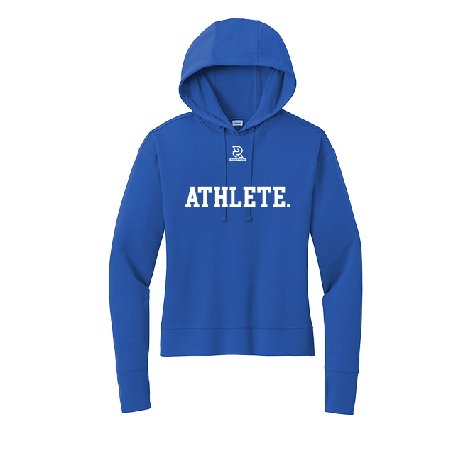 ATHLETE (White) - Womens Flex Fleece Pullover Hoodie