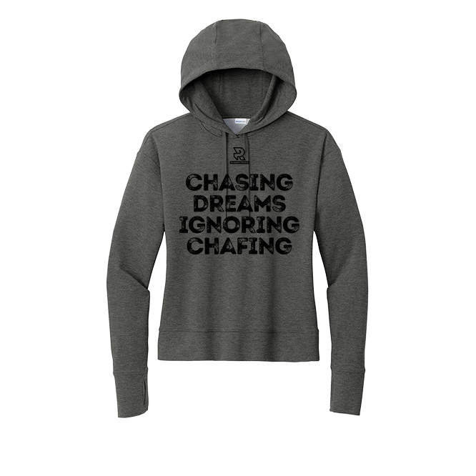 CHASING DREAMS (Black) - Womens Flex Fleece Pullover Hoodie