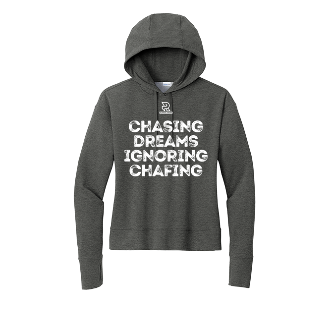 CHASING DREAMS (White) - Womens Flex Fleece Pullover Hoodie