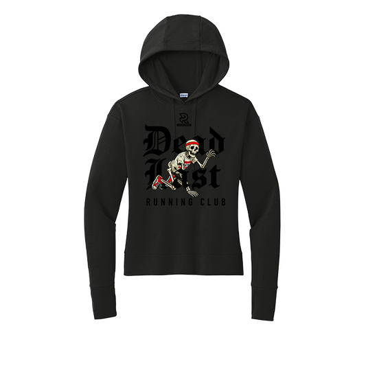 DEAD LAST (Black) - Womens Flex Fleece Pullover Hoodie