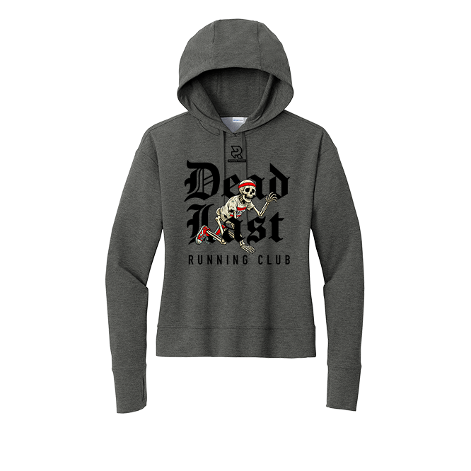 DEAD LAST (Black) - Womens Flex Fleece Pullover Hoodie
