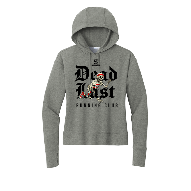 DEAD LAST (Black) - Womens Flex Fleece Pullover Hoodie