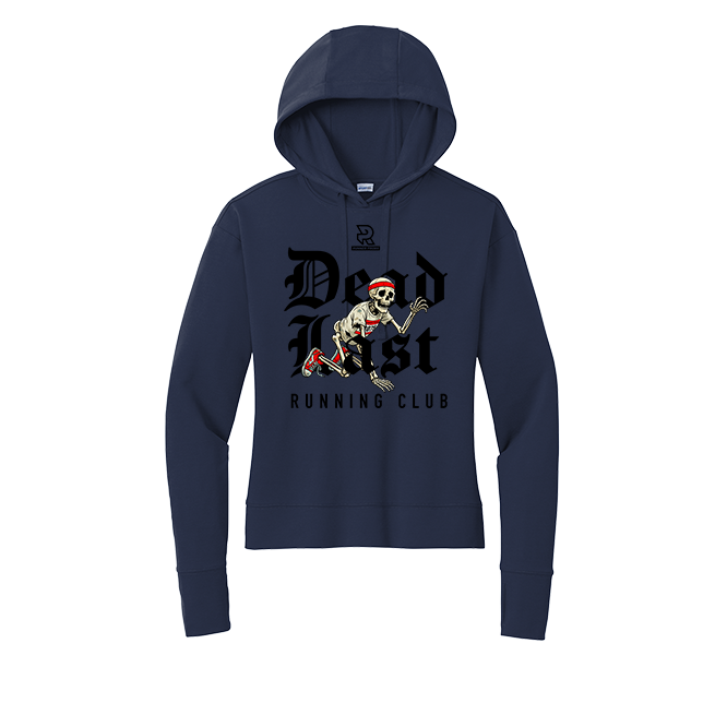 DEAD LAST (Black) - Womens Flex Fleece Pullover Hoodie