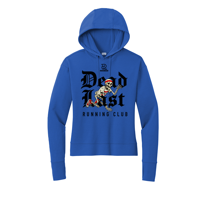 DEAD LAST (Black) - Womens Flex Fleece Pullover Hoodie