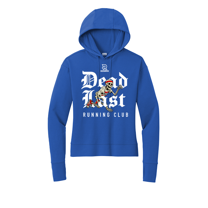 DEAD LAST (White) - Womens Flex Fleece Pullover Hoodie