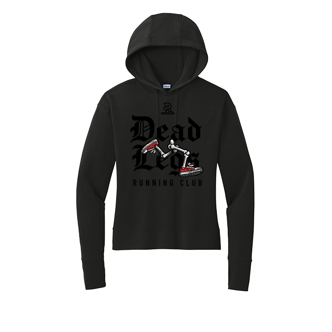 DEAD LEGS (Black) - Womens Flex Fleece Pullover Hoodie