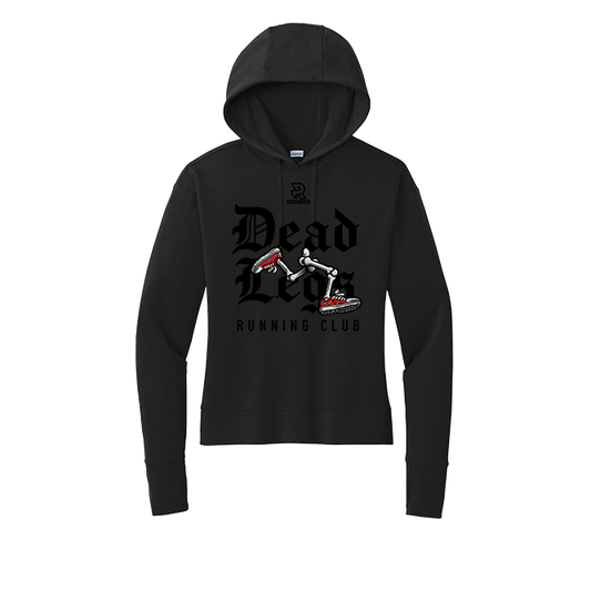 DEAD LEGS (Black) - Womens Flex Fleece Pullover Hoodie