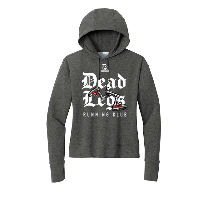 DEAD LEGS (White) - Womens Flex Fleece Pullover Hoodie