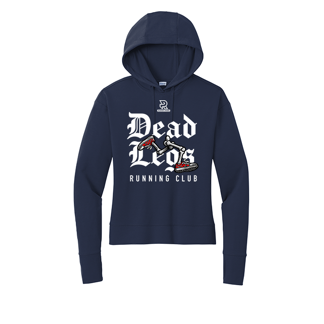 DEAD LEGS (White) - Womens Flex Fleece Pullover Hoodie