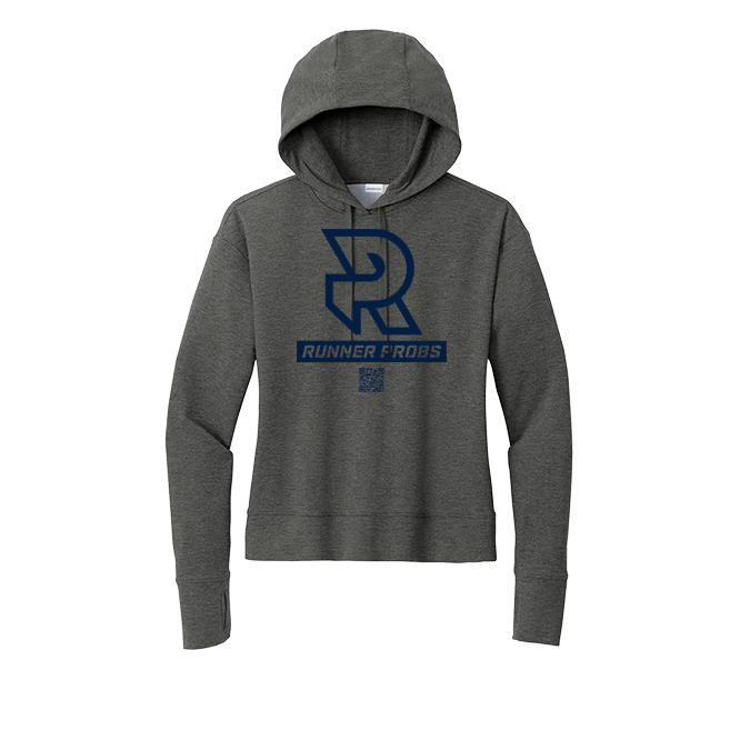 LOGO (Navy) - Womens Flex Fleece Pullover Hoodie