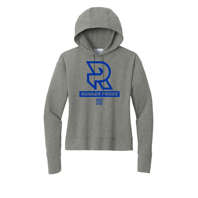 LOGO (Royal) - Womens Flex Fleece Pullover Hoodie