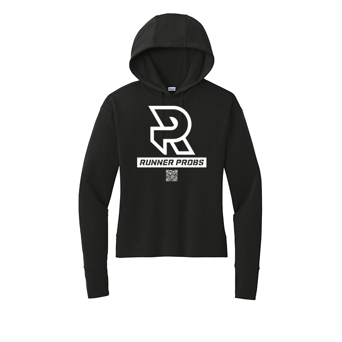 LOGO (White) - Womens Flex Fleece Pullover Hoodie