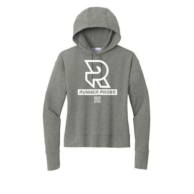 LOGO (White) - Womens Flex Fleece Pullover Hoodie